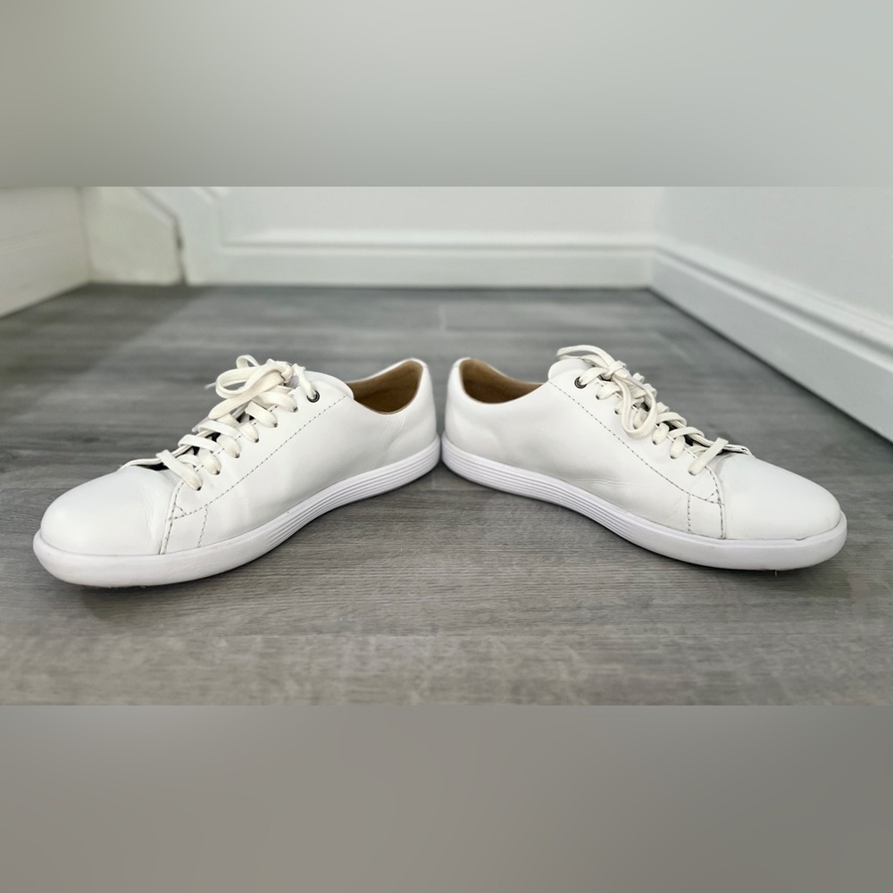 White Cole Haan Grand Crosscourt Sneakers Shoes, Women 8, Leather, Sezane Jack - Picture 5 of 9